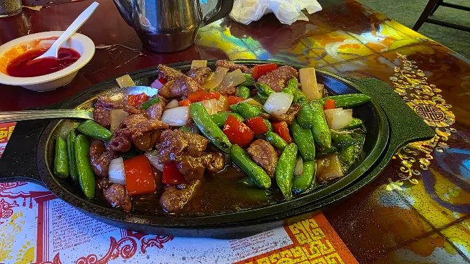 Sizzling plate